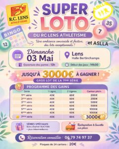 Lire la suite à propos de l’article Super LOTO du RC lens Athlétisme