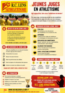 Lire la suite à propos de l’article Deviens Jeune Juge au RC Lens Athlétisme !