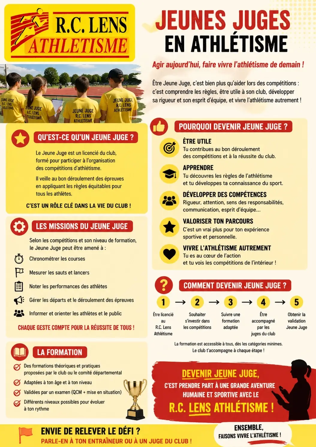 Lire la suite à propos de l’article Deviens Jeune Juge au RC Lens Athlétisme !
